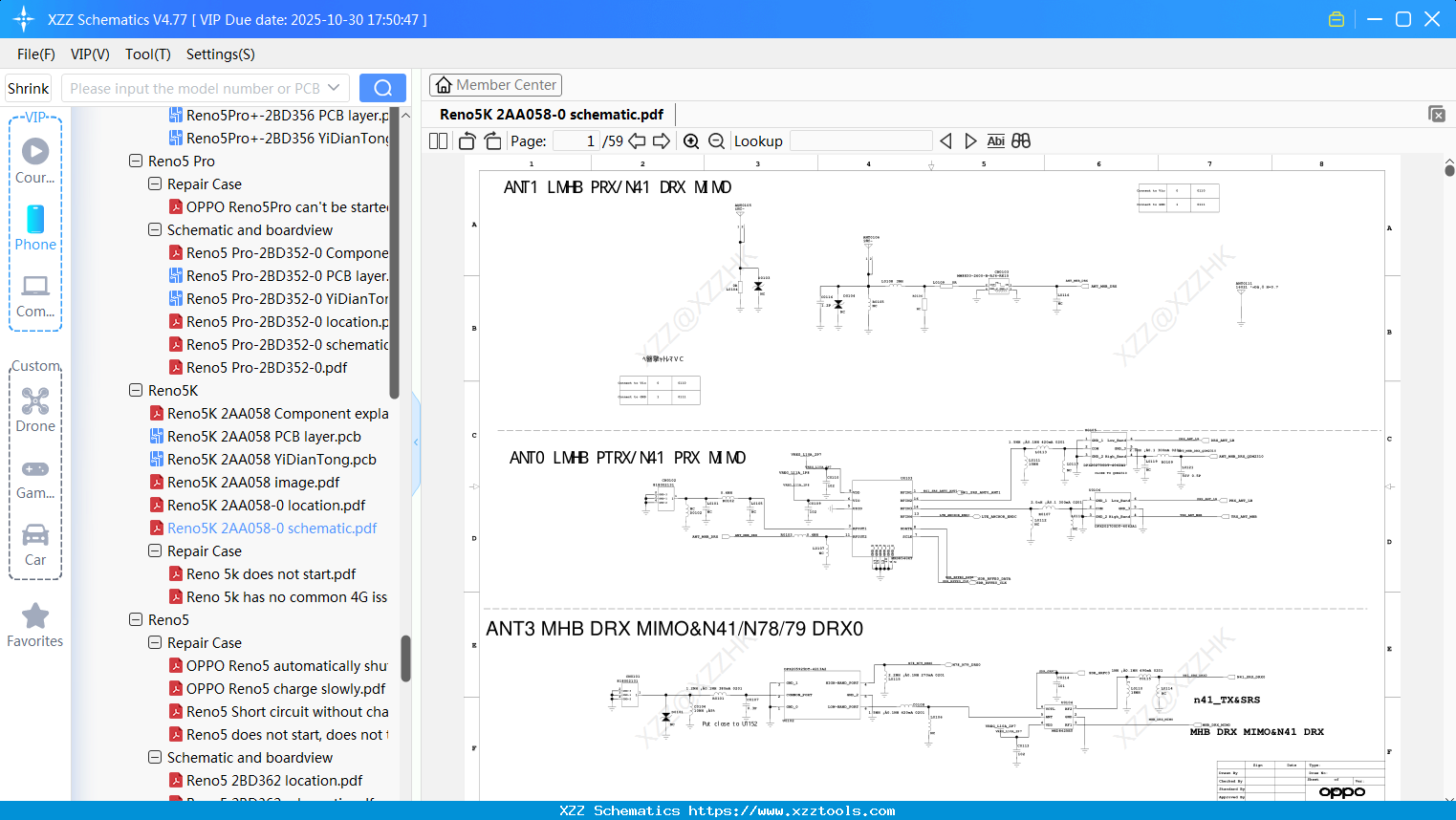 OPPO Reno5K 2AA058-0 Schematic
